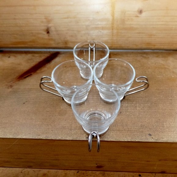 Bormioli Rocco Verdi Espresso Cup With Stainless Steel Handle, Set of 4 - Picture 3 of 9